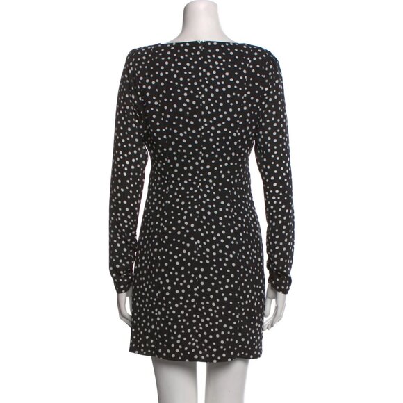 NWT Likely Polka Dot Print Black Mini Dress Size: S | US 4 - Picture 3 of 5
